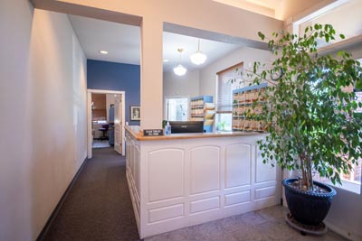 front desk at Prickly Pear Family Dental